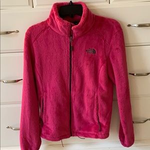 Fuzzy Pink North Face